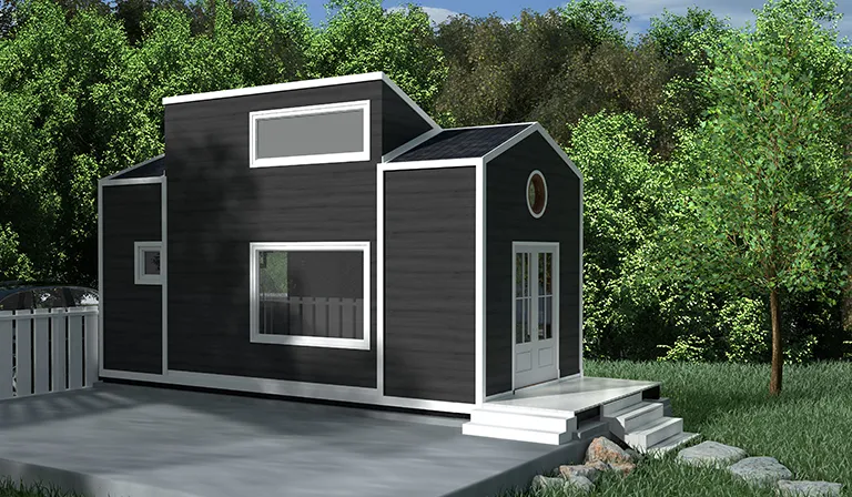 3d render of tiny house